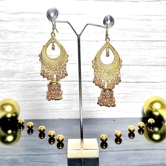 Golden Gypsy bell Earring - Saajha Fashion