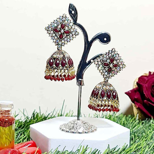 Kundan Delight Jhumki - Saajha Fashion