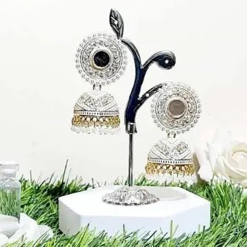 Mirror Jhumka - Saajha Fashion