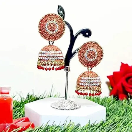 Stone Stud Jhumki - Saajha Fashion