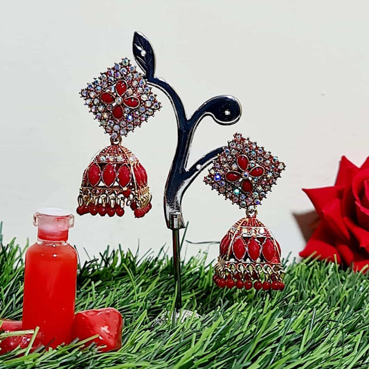 Kundan Delight Jhumki - Saajha Fashion