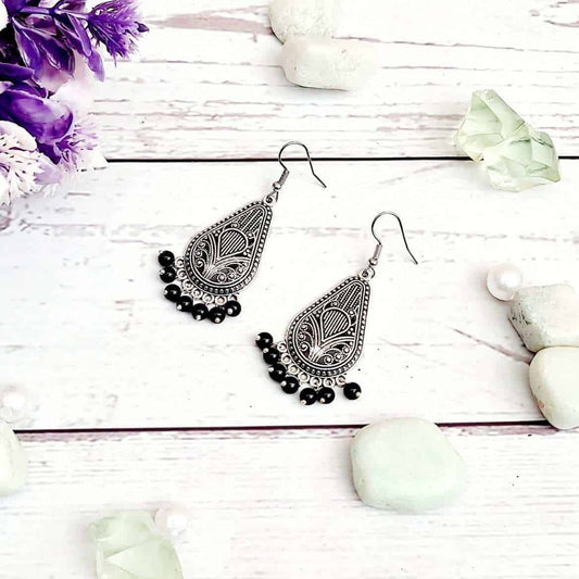 Enchanted Oxidised Earring - Saajha Fashion