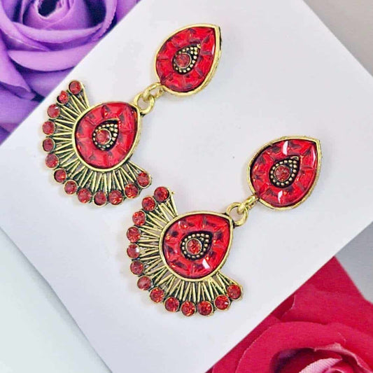 Scarlet Temptation Earring - Saajha Fashion