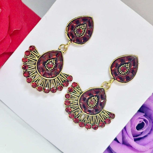 Scarlet Temptation Earring - Saajha Fashion