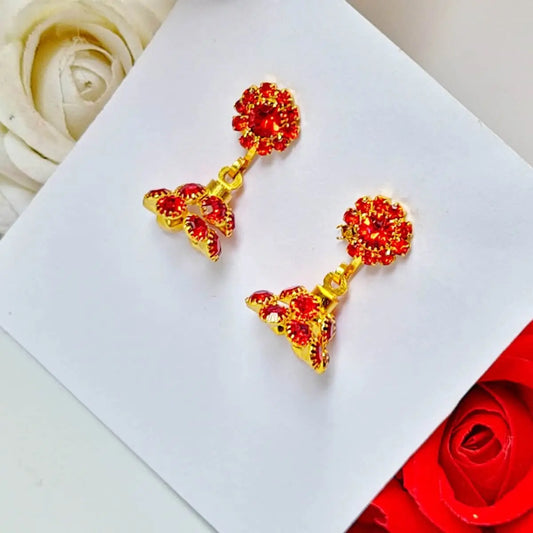 Ruby Rhapsody Earring - Saajha Fashion