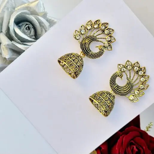 Stone Stud Jhumki - Saajha Fashion