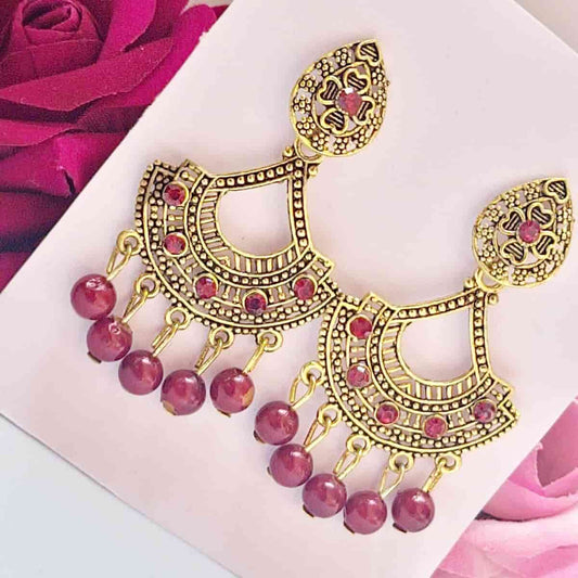Gilded Gleam Earring - Saajha Fashion
