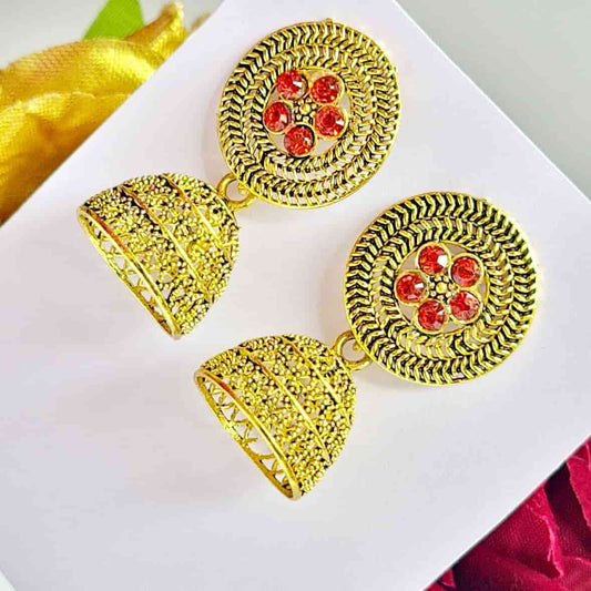 Stone Stud Jhumki - Saajha Fashion