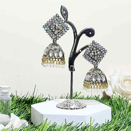 Kundan Delight Jhumki - Saajha Fashion