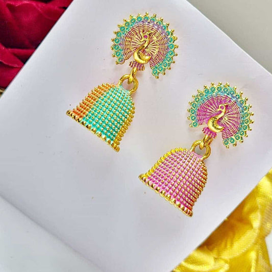 Peacock Perfection Earring - Saajha Fashion
