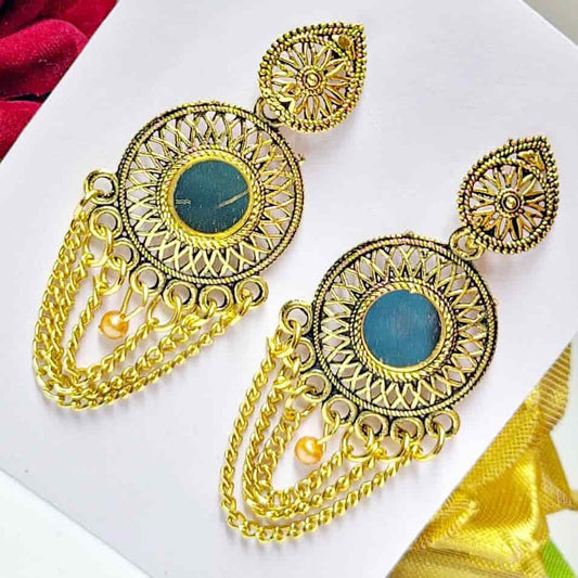 Mirror Jhumka - Saajha Fashion