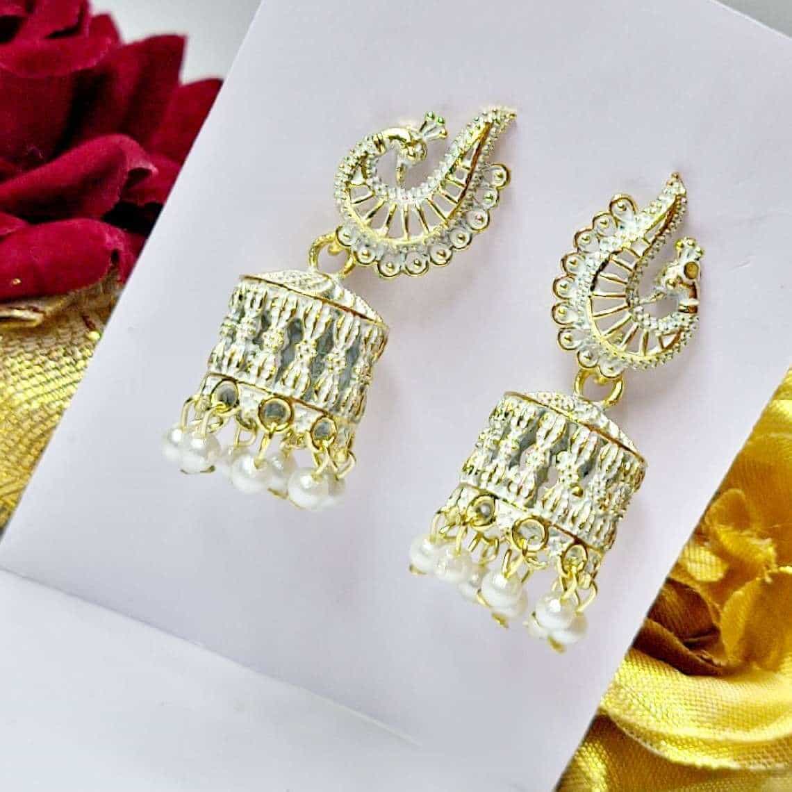 Peacock Perfection Earring - Saajha Fashion