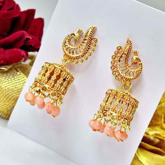 Peacock Perfection Earring - Saajha Fashion
