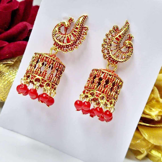 Peacock Perfection Earring - Saajha Fashion