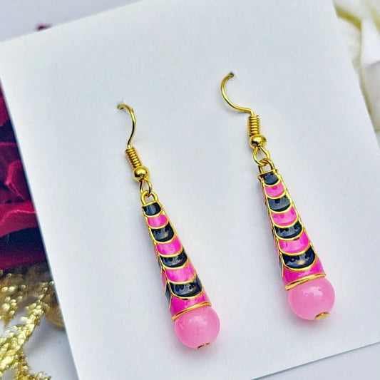 Meenakari Dangler Earring - Saajha Fashion