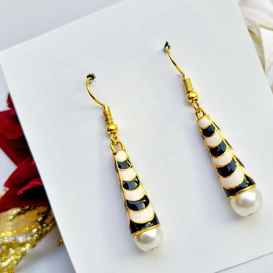 Meenakari Dangler Earring - Saajha Fashion