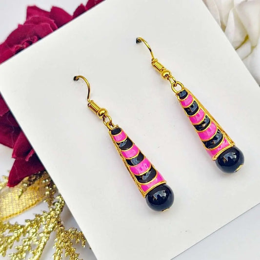 Meenakari Dangler Earring - Saajha Fashion