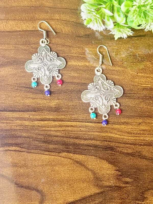 Silver Soiree Earring - Saajha Fashion