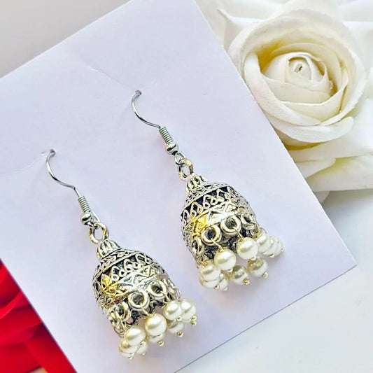 Beaded Elegance Jhumki - Saajha Fashion