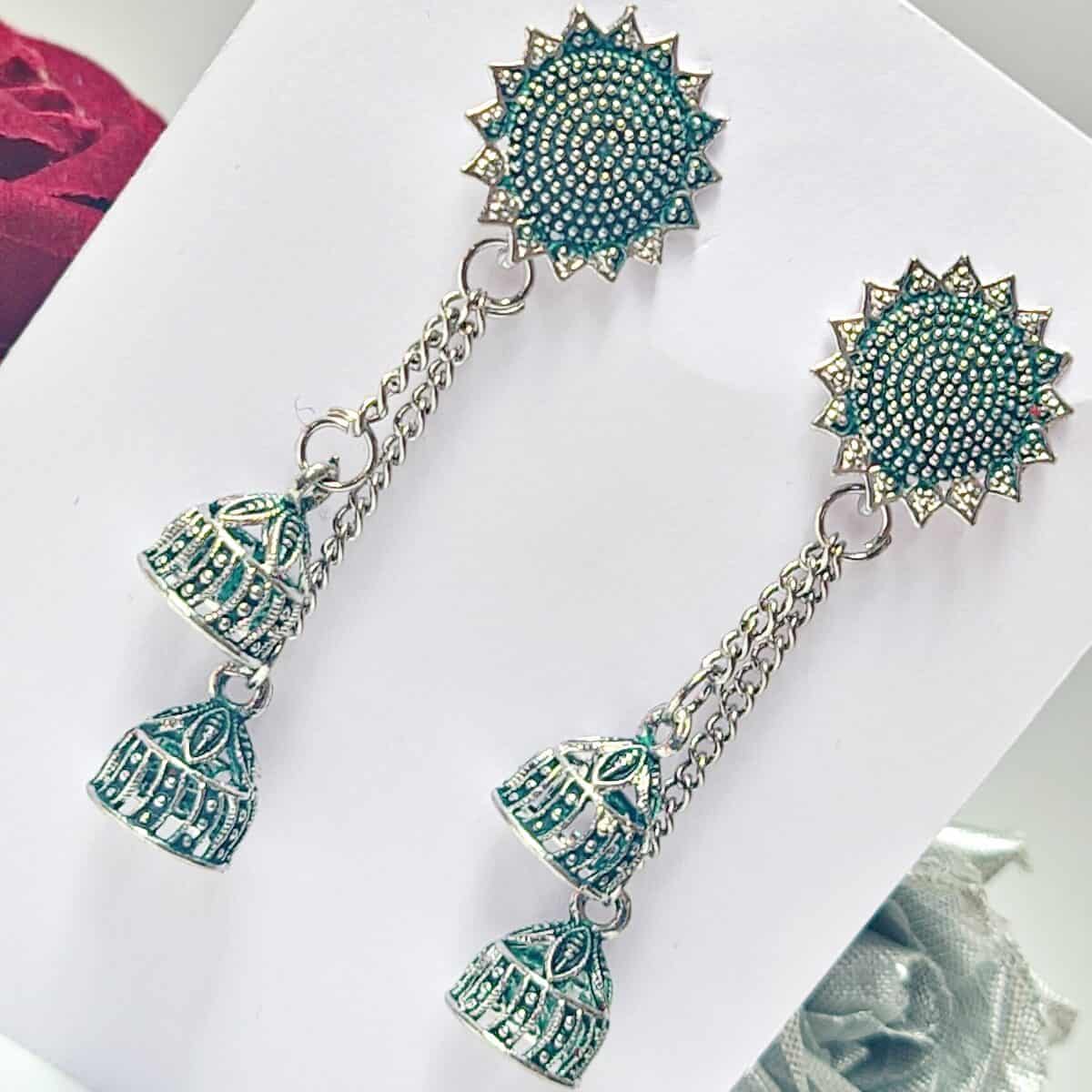 Noir Hanging Earring - Saajha Fashion