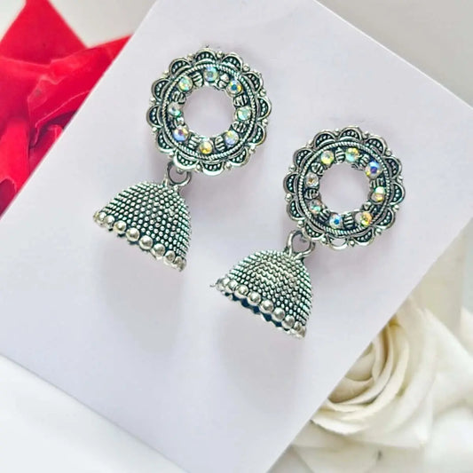 Stone Stud Jhumki - Saajha Fashion