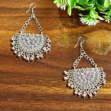 Silver Serenade Earring - Saajha Fashion