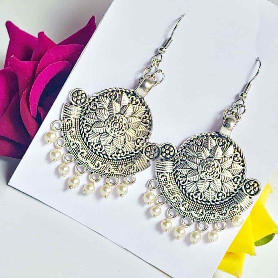Ivory Elegance Earring - Saajha Fashion