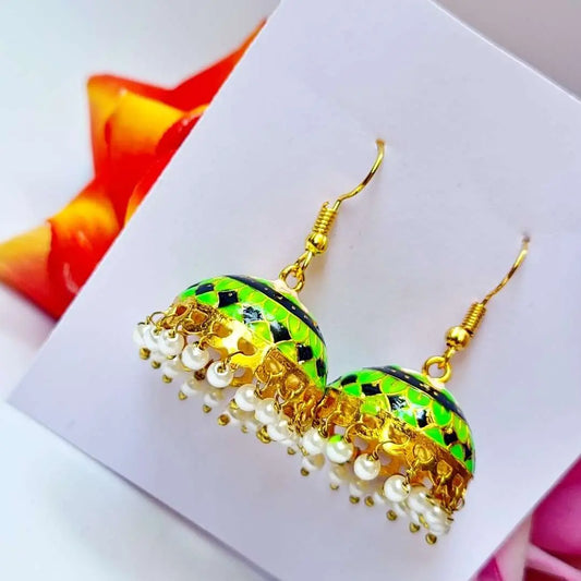Beaded Elegance Jhumki - Saajha Fashion