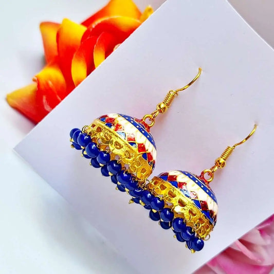 Beaded Elegance Jhumki - Saajha Fashion