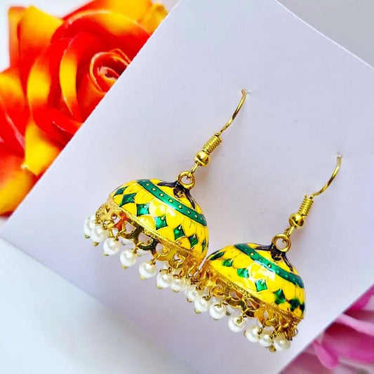 Beaded Elegance Jhumki - Saajha Fashion
