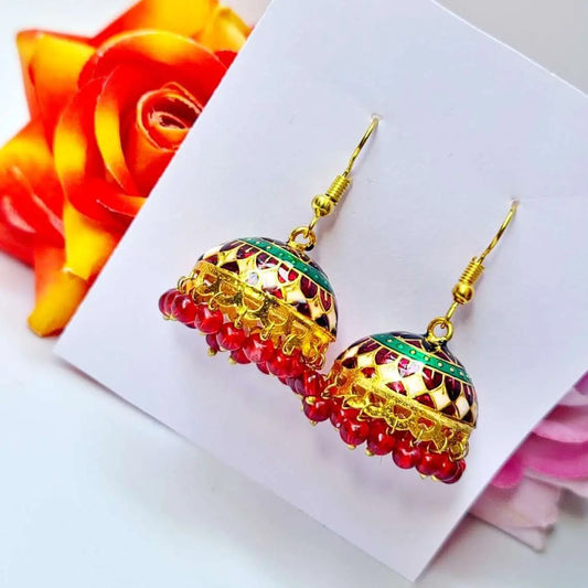 Beaded Elegance Jhumki - Saajha Fashion