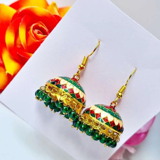 Beaded Elegance Jhumki - Saajha Fashion