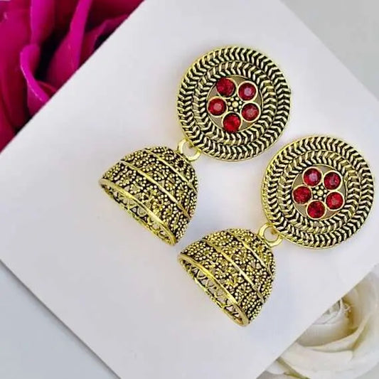 Stone Stud Jhumki - Saajha Fashion