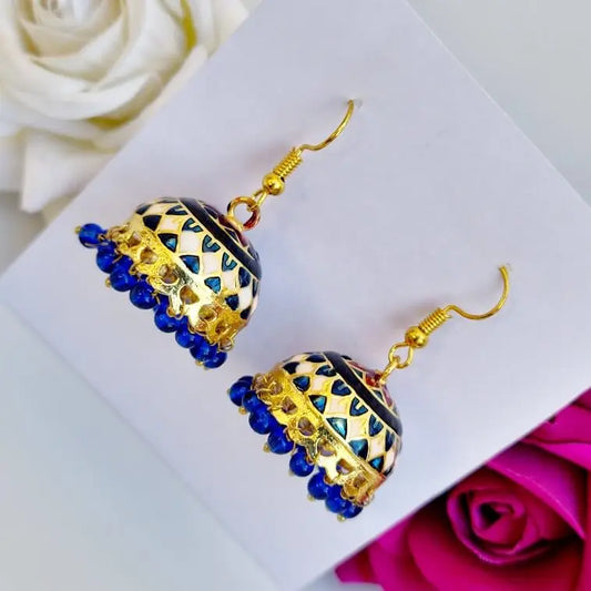 Meenakari Bliss Jhumki - Saajha Fashion