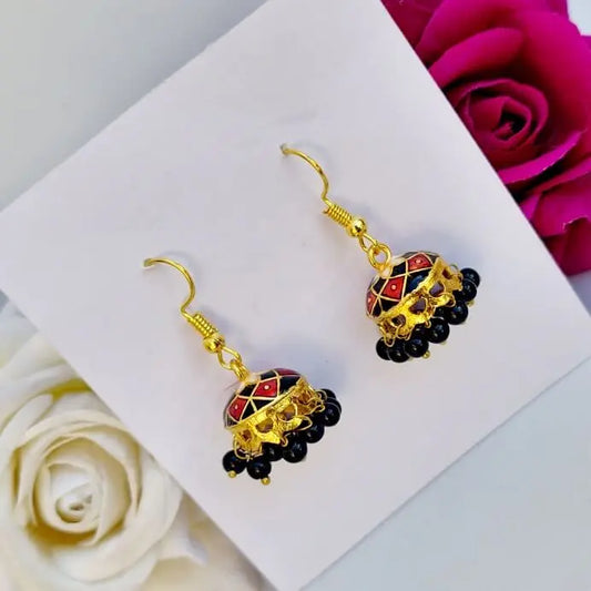 Meenakari Bliss Jhumki - Saajha Fashion