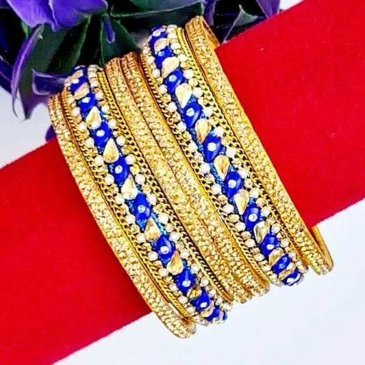 Amber Sunset Glow Bangles Set - Saajha Fashion