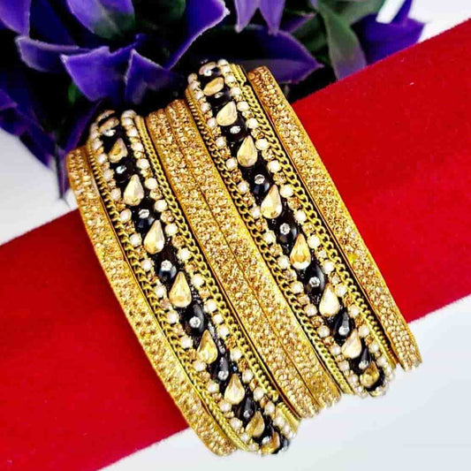 Amber Sunset Glow Bangles Set - Saajha Fashion