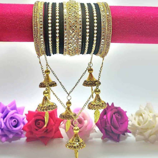 Dazzling Starlight Spark Bangles Set - Saajha Fashion