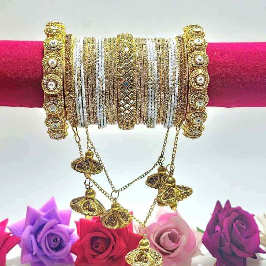 Dazzling Starlight Spark Bangles Set - Saajha Fashion