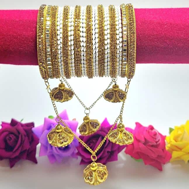 Dazzling Starlight Spark Bangles Set - Saajha Fashion