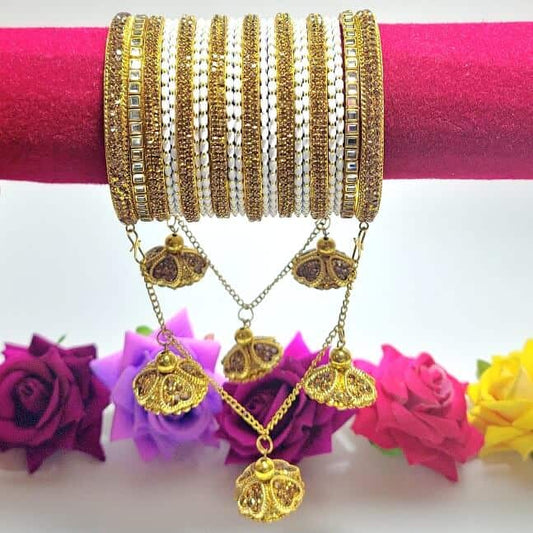 Dazzling Starlight Spark Bangles Set - Saajha Fashion
